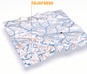 3d view of Najafābād