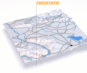 3d view of Sang-e Sefīd