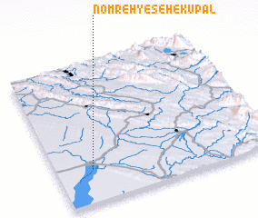 3d view of Nomreh-ye Seh-e Kūpāl