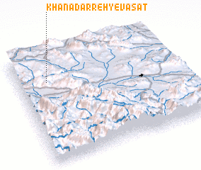 3d view of Khanādarreh-ye Vasaţ