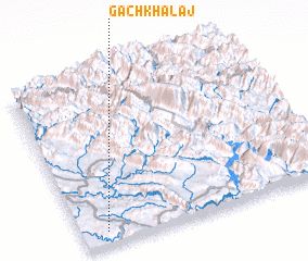 3d view of Gach Khalaj