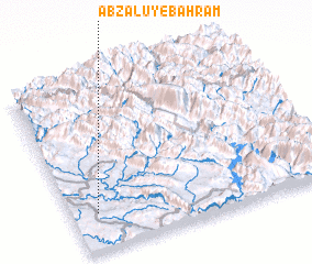 3d view of Āb Zālū-ye Bahrām