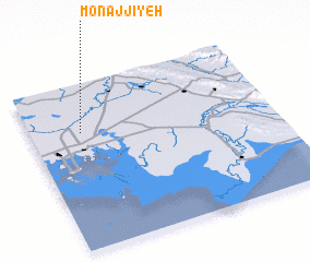 3d view of Monajjīyeh