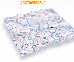 3d view of Gazţāf-e Soflá