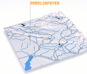 3d view of Omm ol Şafāyeh