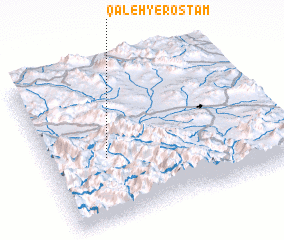 3d view of Qal‘eh-ye Rostam