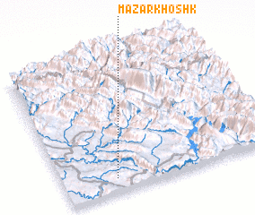 3d view of Mazār Khoshk