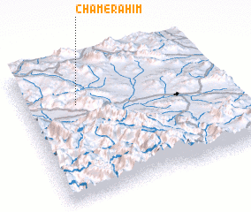 3d view of Cham-e Raḩīm