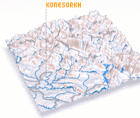 3d view of Kon-e Sorkh