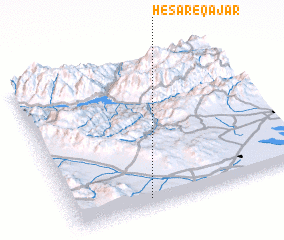 3d view of Ḩeşār-e Qājār