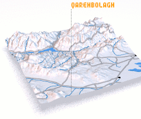 3d view of Qareh Bolāgh