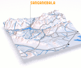 3d view of Sangān-e Bālā