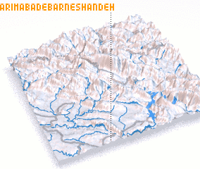 3d view of Karīmābād-e Barneshāndeh