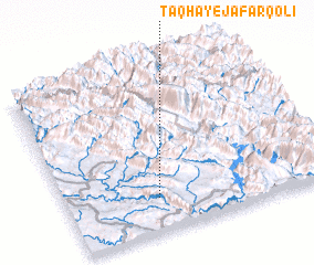 3d view of Ţāqhā-ye Ja‘far Qolī