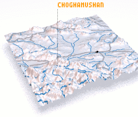 3d view of Choghā Mūshān