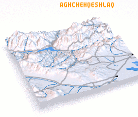 3d view of Āghcheh Qeshlāq