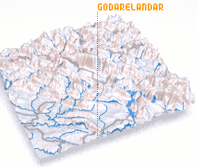 3d view of Godār-e Landar