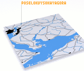 3d view of Posëlok Vysokaya Gora