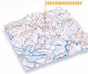 3d view of Şādeqābād-e Sagbū