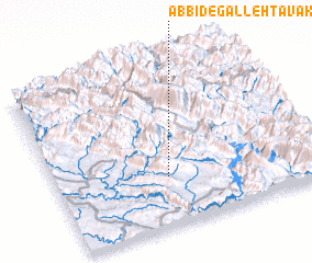 3d view of Āb Bīd-e Galleh Tavak