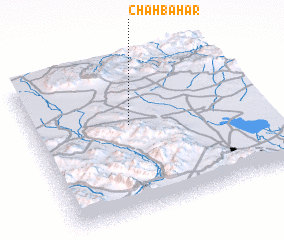 3d view of Chāh Bahār