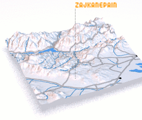 3d view of Zājkān-e Pāʼīn