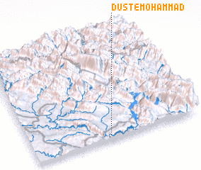 3d view of Dūst-e Moḩammad