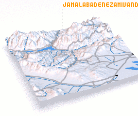 3d view of Jamālābād-e Nez̧āmīvand