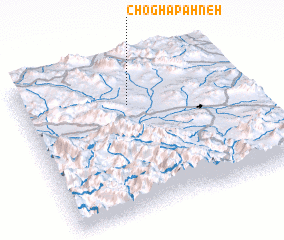 3d view of Choghā Pahneh