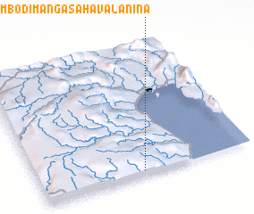 3d view of Ambodimanga-Sahavalanina