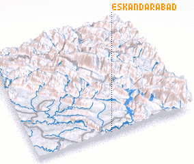 3d view of Eskandarābād