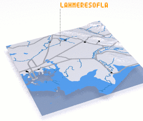 3d view of Laḩmer-e Soflá