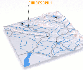 3d view of Chūb-e Sorkh