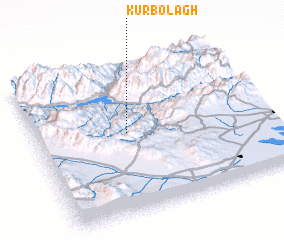 3d view of Kūr Bolāgh