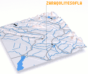 3d view of Zarāqolī-ye Soflá