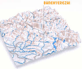 3d view of Baneh-ye Reẕā\