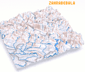 3d view of Z̧ahrāb-e Bālā