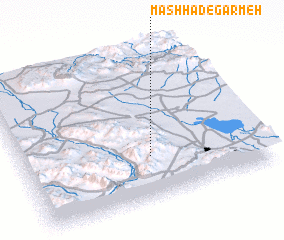 3d view of Mashhad-e Garmeh