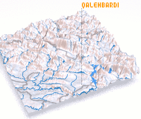 3d view of Qal‘eh Bardī