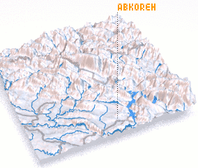 3d view of Āb Koreh