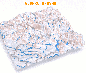 3d view of Godār-e Khamyān