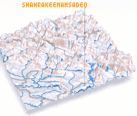 3d view of Shahrak-e Emām Şādeq