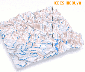 3d view of Kebeshk-e ‘Olyā