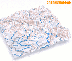 3d view of Qabr-e Shaddād