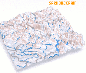 3d view of Sar Ḩowẕ-e Pā\