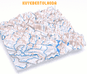 3d view of Kūy-e Bent ol Hodá