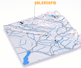 3d view of Qal‘eh Sefīd