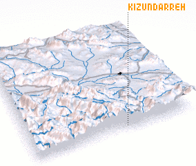 3d view of Kīzūn Darreh