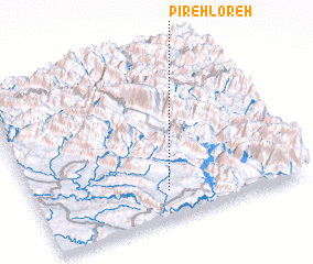 3d view of Pīreh Loreh