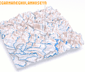 3d view of Chegārmān-e Gholāmḩoseyn